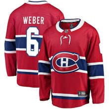Load image into Gallery viewer, Fanatics Branded Shea Weber Montreal Canadiens Red Breakaway Player Jersey