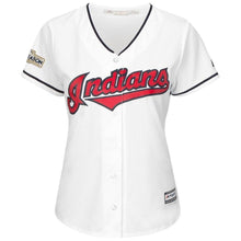 Load image into Gallery viewer, Francisco Lindor #12 Cleveland Indians Women's White 2017 Postseason