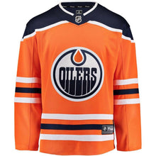 Load image into Gallery viewer, Fanatics Branded Edmonton Oilers Orange Breakaway Home Jersey