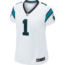 Load image into Gallery viewer, Cam Newton #1 Carolina Panthers Women's White Game Jersey