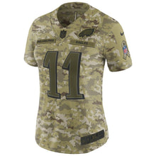 Load image into Gallery viewer, Carson Wentz #11 Philadelphia Eagles Women's Camo Salute to Service Limited Jersey