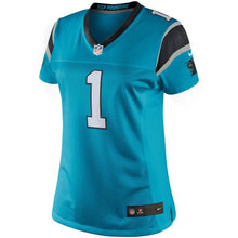 Load image into Gallery viewer, Cam Newton #1 Carolina Panthers Women's Blue Limited Jersey