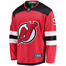 Load image into Gallery viewer, Fanatics Branded Taylor Hall New Jersey Devils Red Breakaway Player Jersey