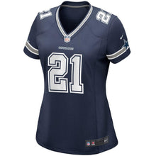 Load image into Gallery viewer, Ezekiel Elliott #21 Dallas Cowboys Women's Navy Game Jersey
