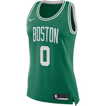 Load image into Gallery viewer, Jayson Tatum #0 Boston Celtics Women's Kelly Green Swingman Jersey - Icon Edition