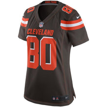 Load image into Gallery viewer, Jarvis Landry #80 Cleveland Browns Women's Brown Player Game Jersey