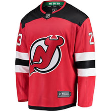 Load image into Gallery viewer, Fanatics Branded Stefan Noesen New Jersey Devils Red Home Breakaway Player Jersey