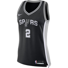 Load image into Gallery viewer, Kawhi Leonard #2 San Antonio Spurs Women's Black Swingman Jersey - Icon Edition