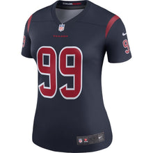 Load image into Gallery viewer, J.J. Watt #99 Houston Texans Women's Navy Color Rush Legend Jersey