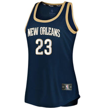 Load image into Gallery viewer, Anthony Davis #23 New Orleans Pelicans Women&#39;s Navy Fast Break Tank Jersey