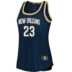 Anthony Davis #23 New Orleans Pelicans Women's Navy Fast Break Tank Jersey