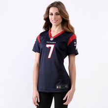 Load image into Gallery viewer, Brian Hoyer #7 Houston Texans Women's Navy Game Jersey