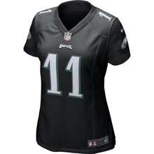 Load image into Gallery viewer, Carson Wentz #11 Philadelphia Eagles Women's Black Game Event Jersey