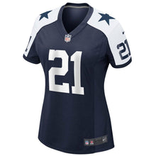 Load image into Gallery viewer, Ezekiel Elliott #21 Dallas Cowboys Women's Navy Alternate Game Jersey