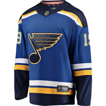 Load image into Gallery viewer, Fanatics Branded Jay Bouwmeester St. Louis Blues Blue Breakaway Player Jersey