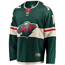 Load image into Gallery viewer, Fanatics Branded Jason Zucker Minnesota Wild Green Breakaway Jersey