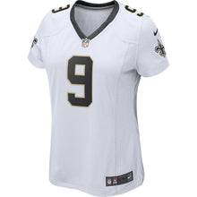 Load image into Gallery viewer, Drew Brees #9 New Orleans Saints Women's White/Black Game Player Jersey