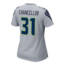 Load image into Gallery viewer, Kam Chancellor #31 Seattle Seahawks Women's Gray Game Jersey
