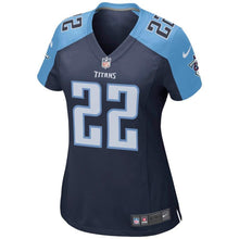 Load image into Gallery viewer, Derrick Henry #22 Tennessee Titans Women's Navy Game Jersey