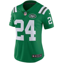 Load image into Gallery viewer, Darrelle Revis #24 New York Jets Women's Green Color Rush Limited Jersey