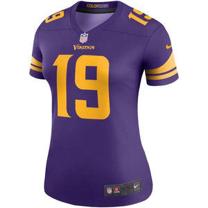 Adam Thielen #19 Minnesota Vikings Women's Purple Color Rush Legend Player Jersey