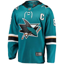 Load image into Gallery viewer, Fanatics Branded Joe Pavelski San Jose Sharks Teal Breakaway Player Jersey