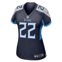 Load image into Gallery viewer, Derrick Henry #22 Tennessee Titans Women's Navy New 2018 Game Jersey