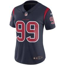 Load image into Gallery viewer, J.J. Watt #99 Houston Texans Women's Navy Color Rush Limited Jersey