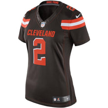 Load image into Gallery viewer, Johnny Manziel #2 Cleveland Browns Women's Brown Limited Jersey