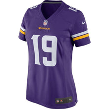 Load image into Gallery viewer, Adam Thielen #19 Minnesota Vikings Women&#39;s Purple Game Jersey