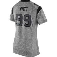 Load image into Gallery viewer, J.J. Watt #99 Houston Texans Women's Gray Gridiron Gray Limited Jersey