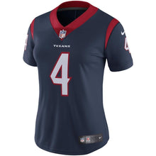 Load image into Gallery viewer, Deshaun Watson #4 Houston Texans Women's Navy Vapor Untouchable Limited