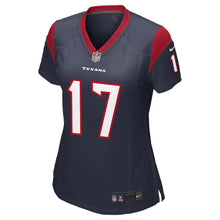 Load image into Gallery viewer, Brock Osweiler #17 Houston Texans Women's Navy Game Jersey