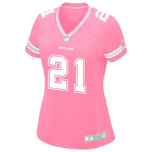 Load image into Gallery viewer, Ezekiel Elliott #21 Dallas Cowboys Women's Pink Game Jersey