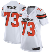 Load image into Gallery viewer, Joe Thomas #73 Cleveland Browns Women's White Game Jersey