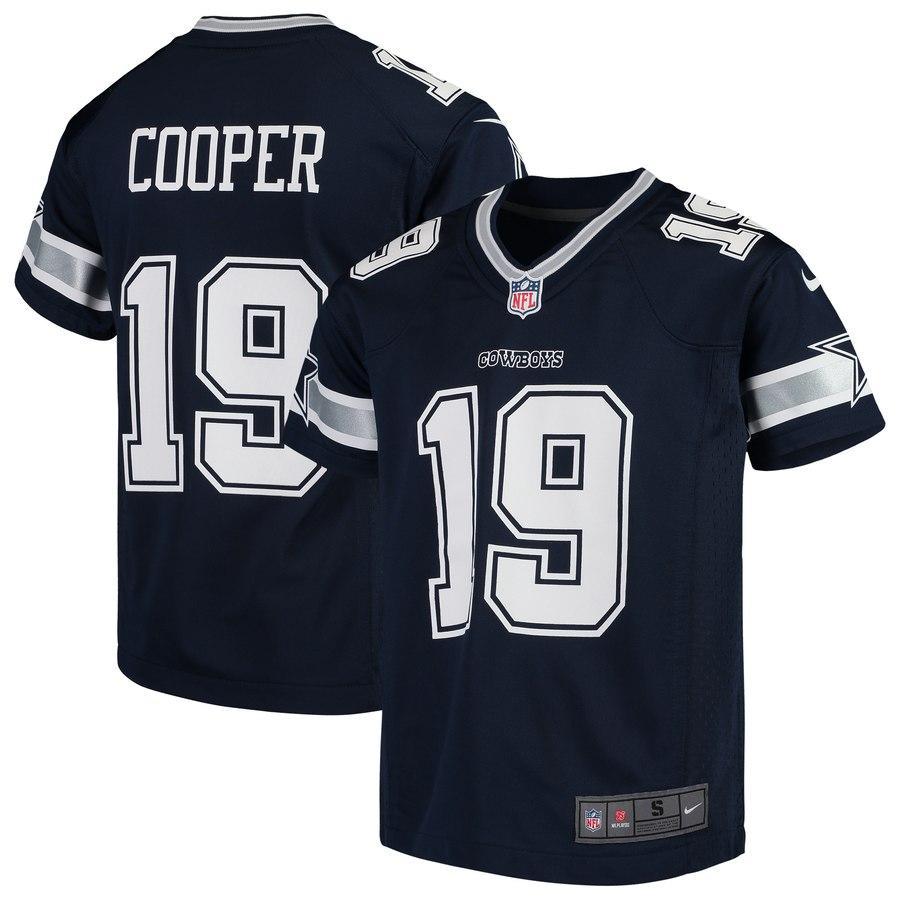 Amari Cooper #19 Dallas Cowboys Youth Navy/White Game Jersey