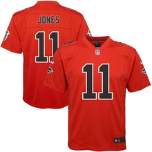 Load image into Gallery viewer, Julio Jones #11 Atlanta Falcons Youth Red Color Rush Game Jersey