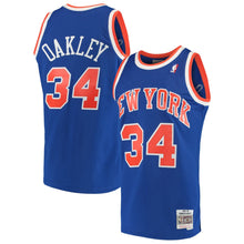 Load image into Gallery viewer, Charles Oakley #34 New York Knicks Blue 1991-92 Hardwood Classics Mens Swingman Jersey