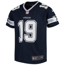 Load image into Gallery viewer, Amari Cooper #19 Dallas Cowboys Youth Navy/White Game Jersey