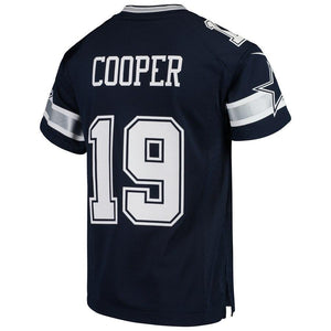 Amari Cooper #19 Dallas Cowboys Youth Navy/White Game Jersey