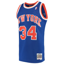 Load image into Gallery viewer, Charles Oakley #34 New York Knicks Blue 1991-92 Hardwood Classics Mens Swingman Jersey