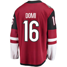 Load image into Gallery viewer, Fanatics Branded Max Domi Arizona Coyotes Maroon Breakaway Player Jersey