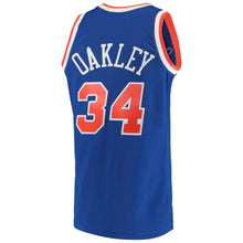 Load image into Gallery viewer, Charles Oakley #34 New York Knicks Blue 1991-92 Hardwood Classics Mens Swingman Jersey