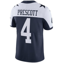Load image into Gallery viewer, Dak Prescott #4 Dallas Cowboys Youth Navy Alternate Vapor Untouchable Limited Player Jersey