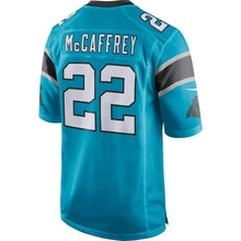 Load image into Gallery viewer, Christian McCaffrey #22 Carolina Panthers Youth Blue/Black Game Jersey
