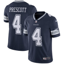 Load image into Gallery viewer, Dak Prescott #4 Dallas Cowboys Youth Vapor Untouchable Limited Player Jersey