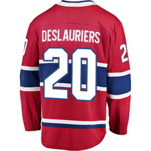 Load image into Gallery viewer, Fanatics Branded Nicolas Deslauriers Montreal Canadiens Red Breakaway Player Jersey