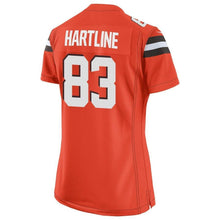 Load image into Gallery viewer, Brian Hartline #83 Cleveland Browns Women's Orange Game