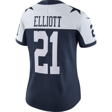 Load image into Gallery viewer, Ezekiel Elliott #21 Dallas Cowboys Women's Navy Alternate Vapor Untouchable