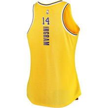 Load image into Gallery viewer, Brandon Ingram #14 Los Angeles Lakers Women's Gold Fast Break Tank Jersey